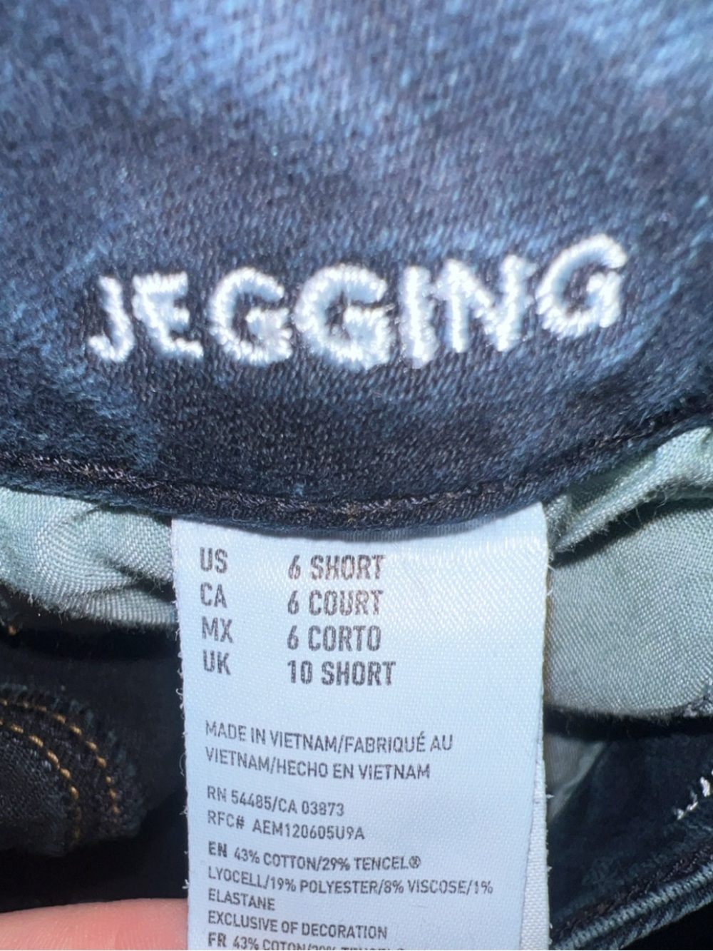 American Eagle Super Stretch Jegging Jeans Dark Wash Women’s Size 6 Short - Picture 2 of 6